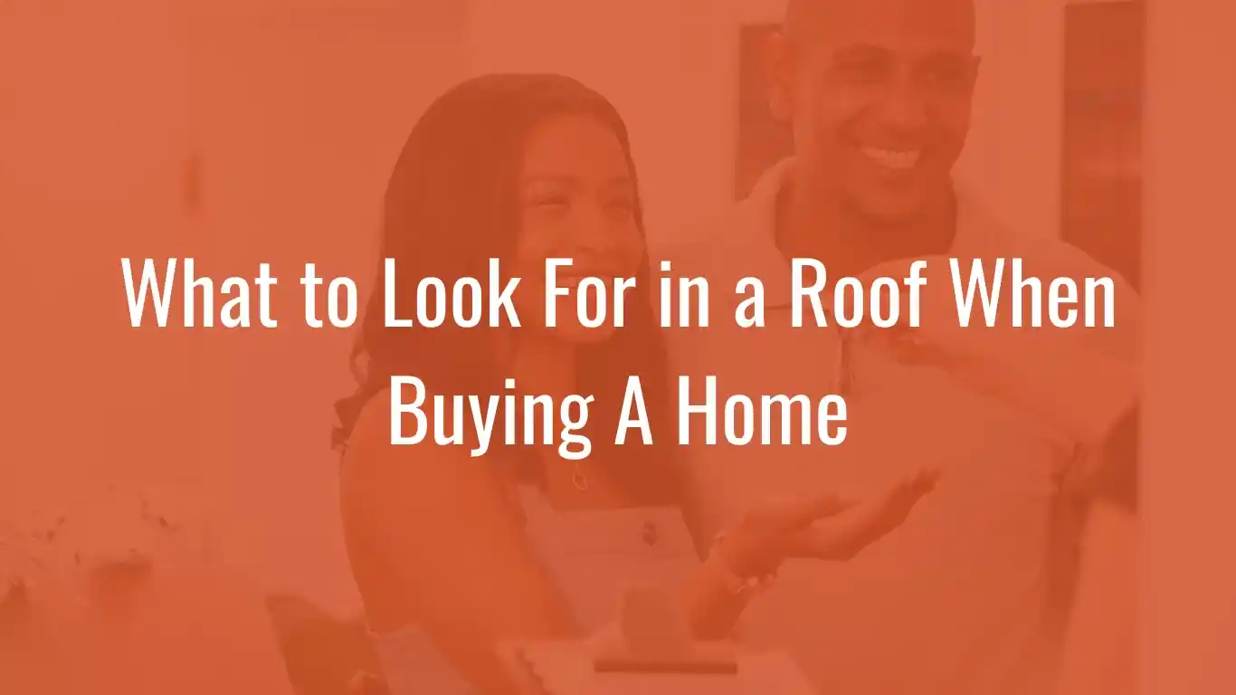 What to Loof for in a roof when buying a home