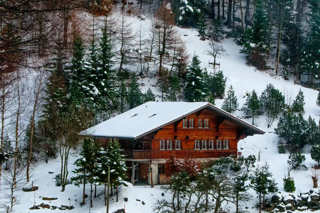 Snow on rooftop