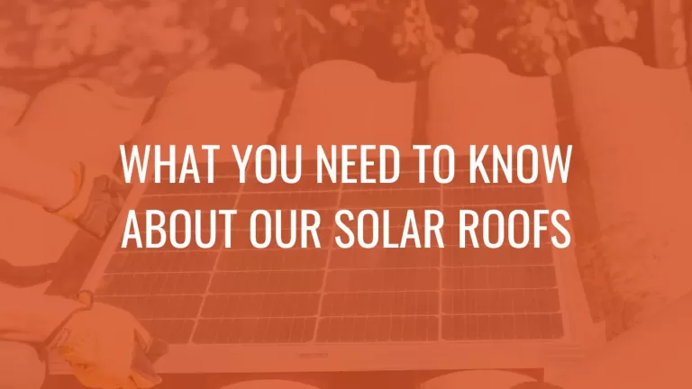 What you need To know About Solar Roofs